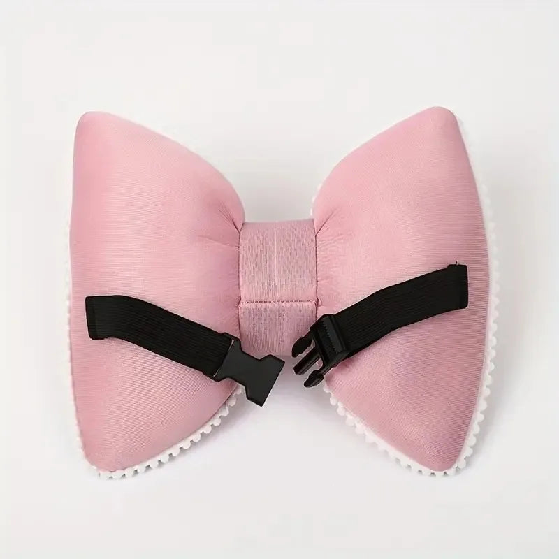 1Pc Fashion Pink Ice Silk Neck Pillow