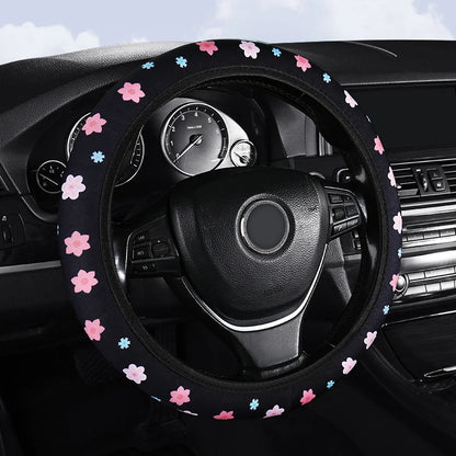 Small Fresh Flower No Inner Ring Car Steering Wheel Cover