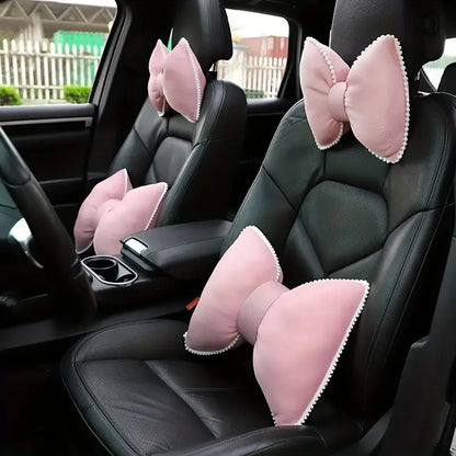 1Pc Fashion Pink Ice Silk Neck Pillow