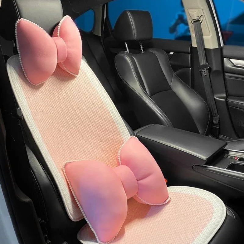 1Pc Fashion Pink Ice Silk Neck Pillow