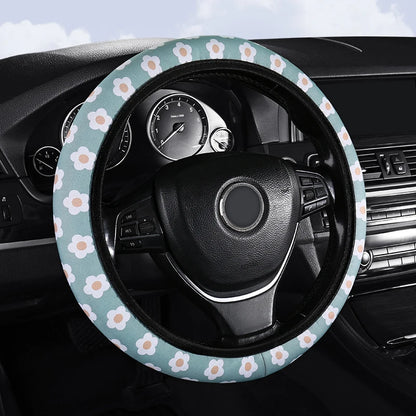 Small Fresh Flower No Inner Ring Car Steering Wheel Cover