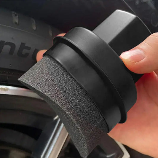 Car Tire Waxing Sponge Car Wax Applicator Pad With Lid
