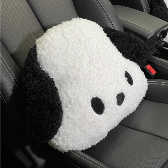 Cute Plush Dog Car Headrest Neck Pillow