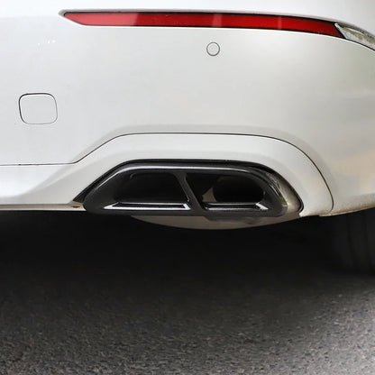 Stainless Steel Exterior Rear Exhaust Muffler Tip Pipe Cover Trim