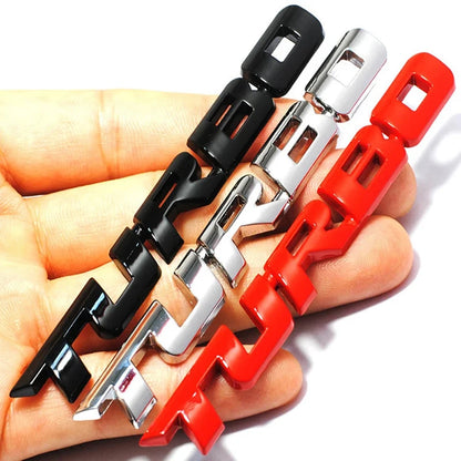 Turbo Metal Alloy 3D Badge Car Sticker