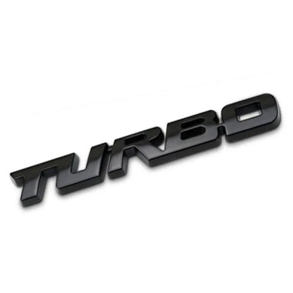 Turbo Metal Alloy 3D Badge Car Sticker
