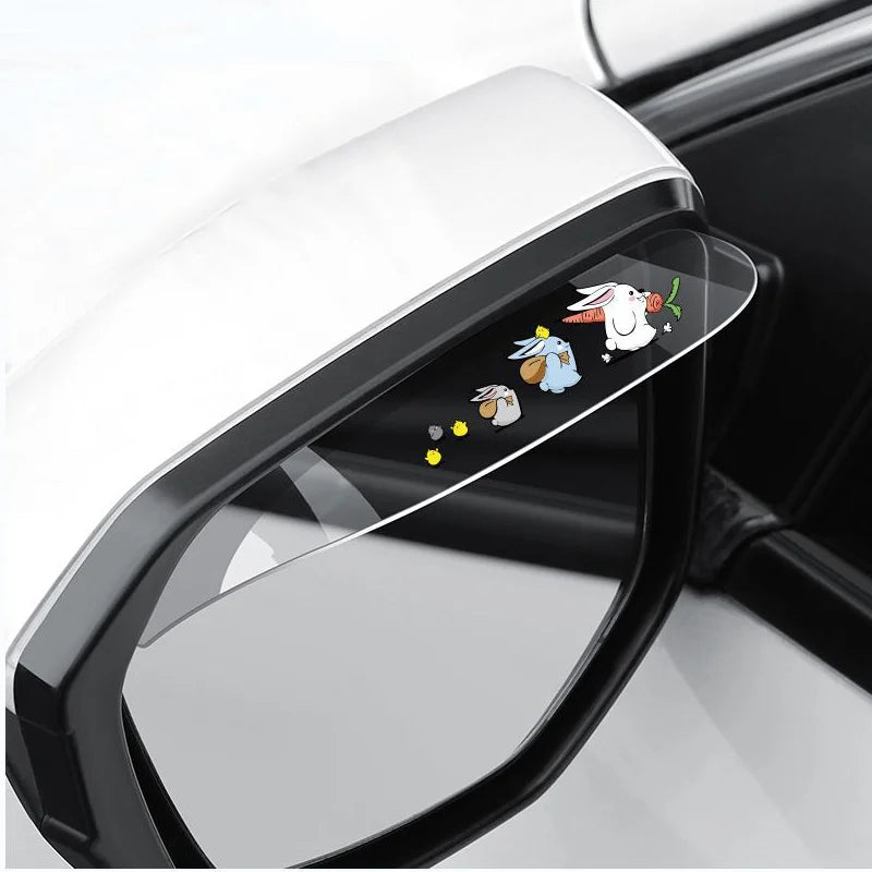 2Pcs Car Rearview Mirror Rain Cover