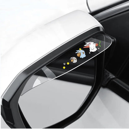 2Pcs Car Rearview Mirror Rain Cover