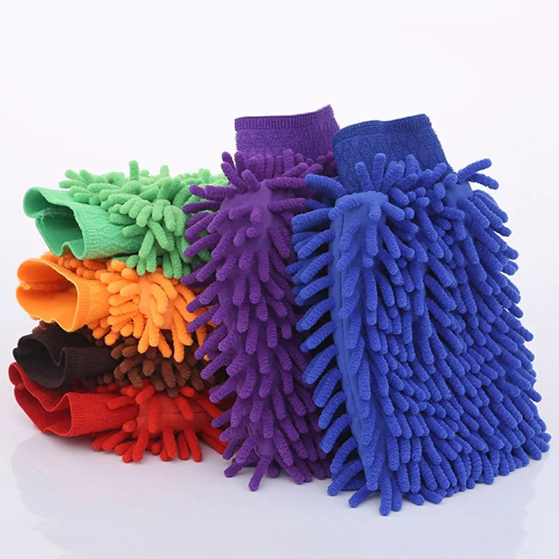 Chenille Glove Plush Rags