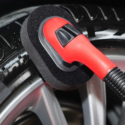 Tires Sponge Waxing Polishing Brush With Handle