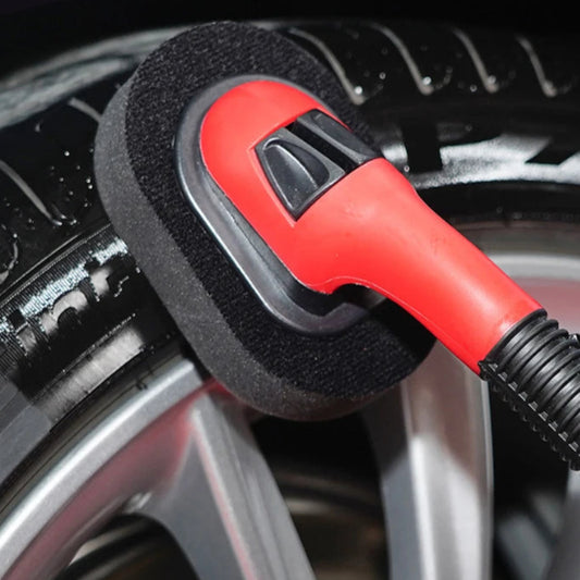 Tires Sponge Waxing Polishing Brush With Handle