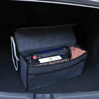 1PC Dark Gray Car Felt Storage Box