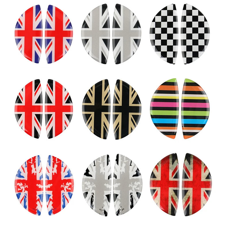 2Pcs Car Door Wrist Handles Anti Scratches 3D Stereo Protective Sticker