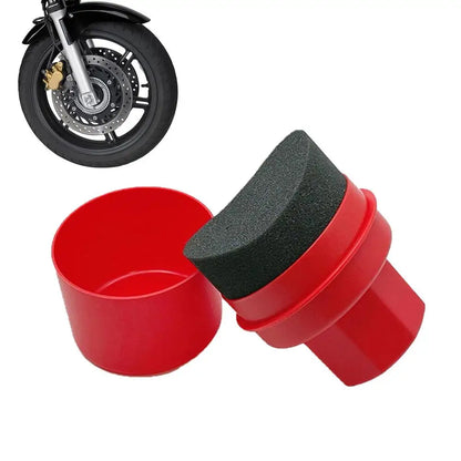 Car Tire Waxing Sponge Car Wax Applicator Pad With Lid