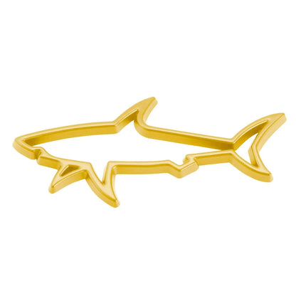 3D Metal Car Styling Sticker Hollow Shark