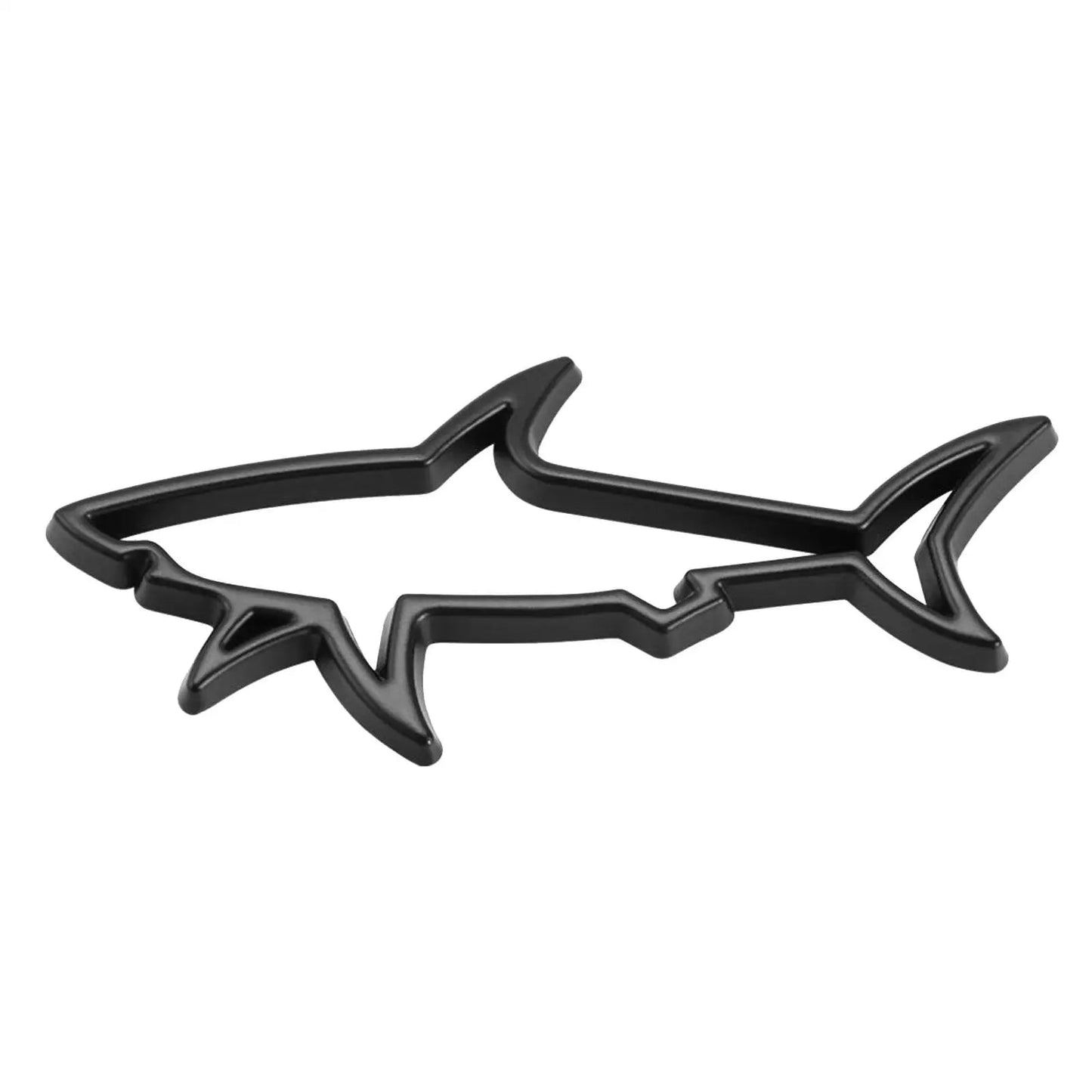 3D Metal Car Styling Sticker Hollow Shark